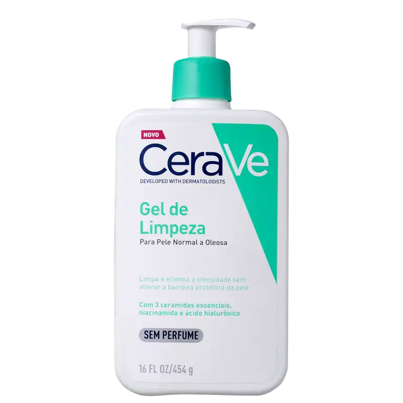 CeraVe Peles Equilibradas a Oleosas - Gel de Limpeza Facial 454g