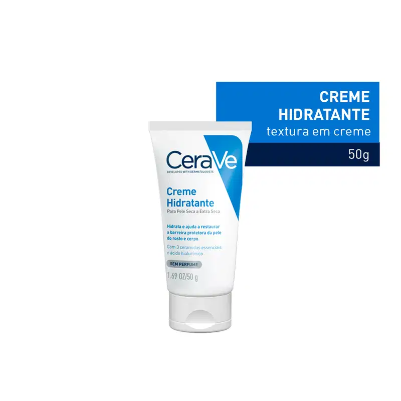 CeraVe para Pele Seca a Extra Seca - Creme Hidratante 50g