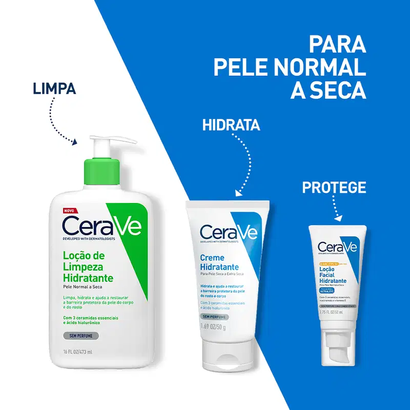 CeraVe para Pele Seca a Extra Seca - Creme Hidratante 50g