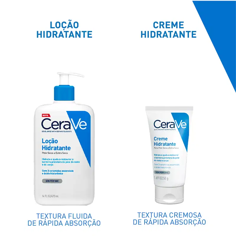 CeraVe para Pele Seca a Extra Seca - Creme Hidratante 50g