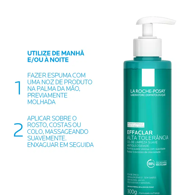 La Roche-Posay Effaclar Alta Tolerância - Sabonete Facial 300g