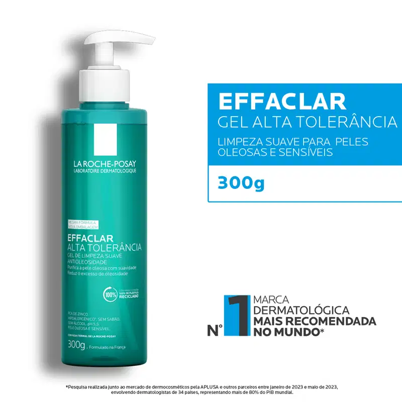 La Roche-Posay Effaclar Alta Tolerância - Sabonete Facial 300g