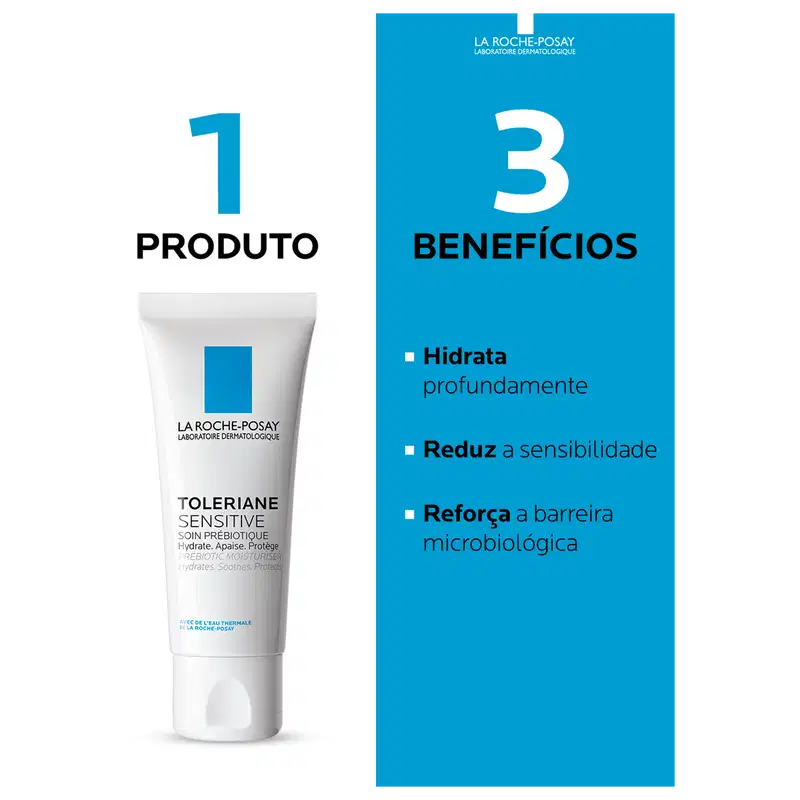 La Roche-Posay Toleriane Sensitive - Creme Hidratante Facial 40ml