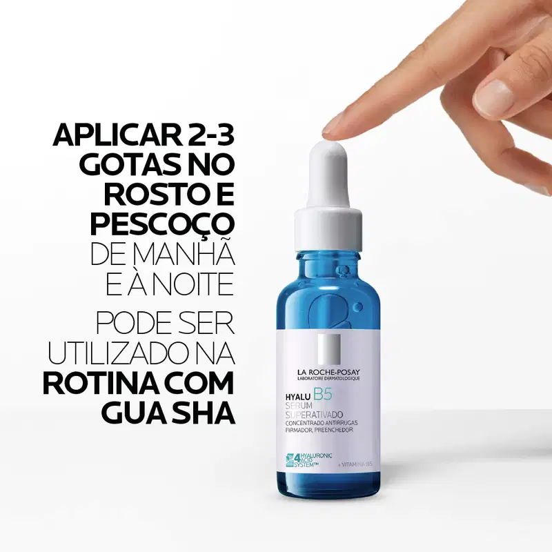 A imagem mostra o Sérum Redutor de Linhas Hyalu B5 de La Roche-Posay.