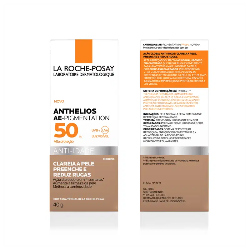 La Roche-Posay Anthelios AE- Pigmentation FPS50 Morena - Protetor Solar com Cor 40g