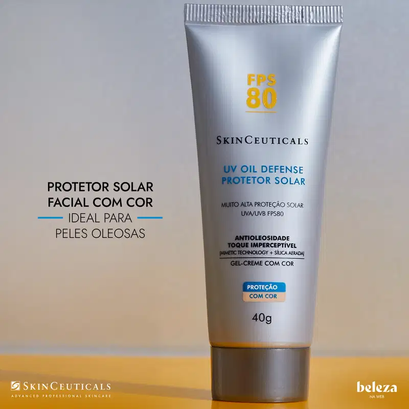 SkinCeuticals UV Oil Defense FPS 80 - Protetor Solar com Cor 40g