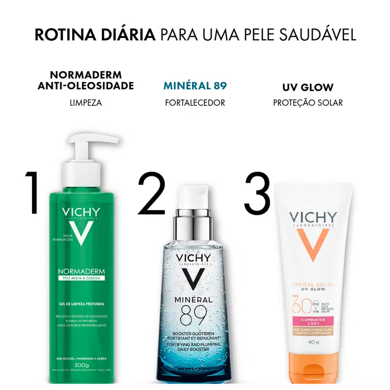 A imagem mostra o Hidratante Facial Vichy Minéral 89.