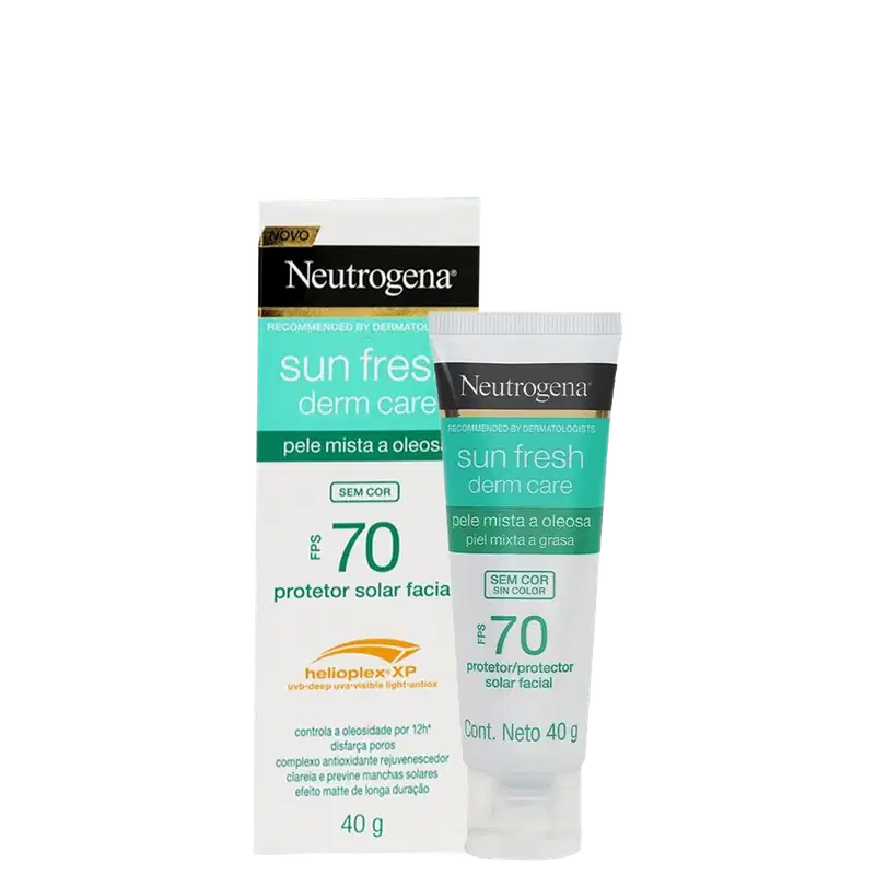 Neutrogena Sun Fresh Derm Care FPS 70 - Protetor Solar Facial 40g