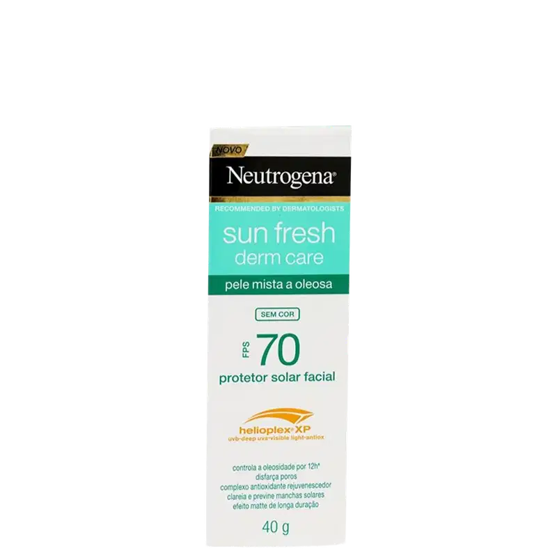 Neutrogena Sun Fresh Derm Care FPS 70 - Protetor Solar Facial 40g