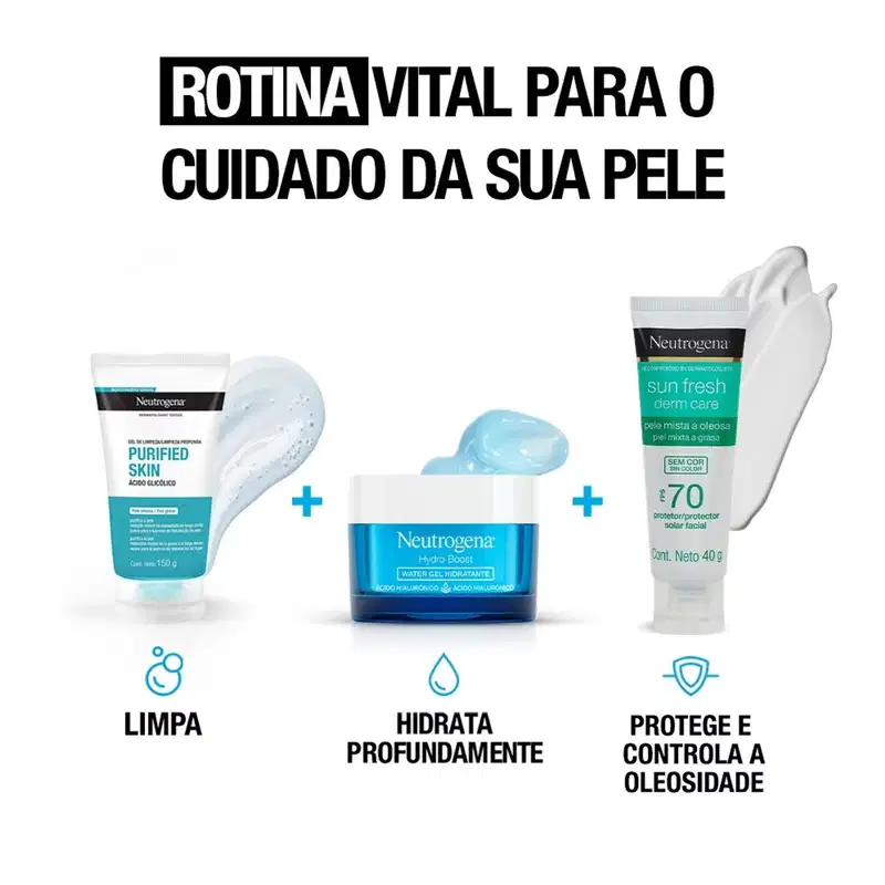 Neutrogena Sun Fresh Derm Care FPS 70 - Protetor Solar Facial 40g