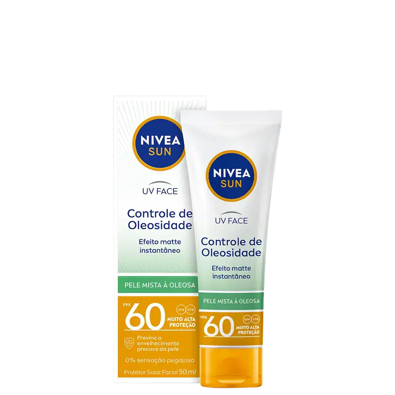 NIVEA Sun UV Face Controle de Oleosidade FPS 60 - Protetor Solar Facial 50ml