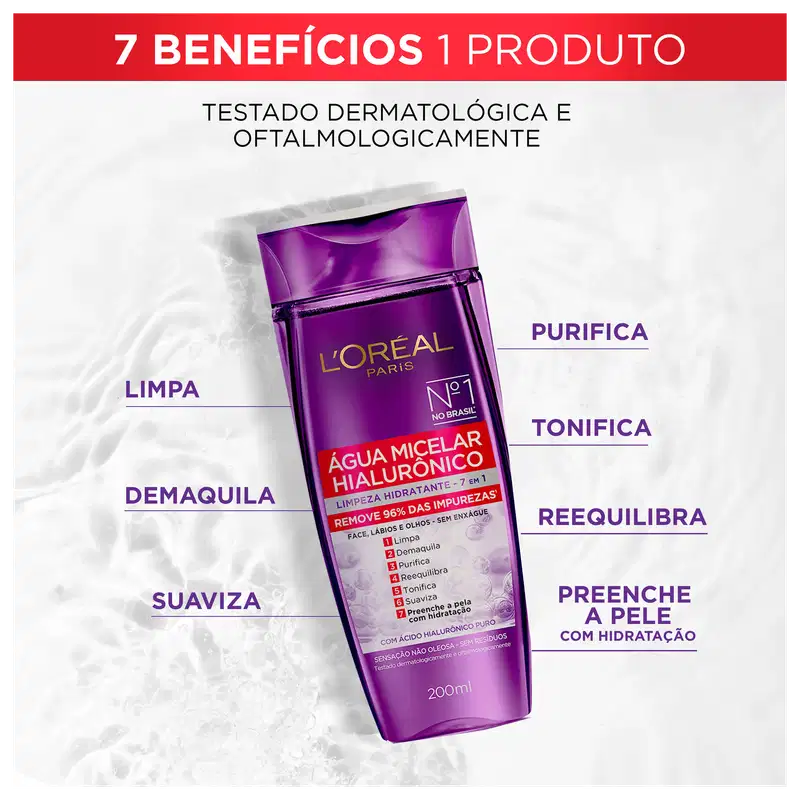 L'Oréal Paris Hialurônico - Água Micelar 200ml