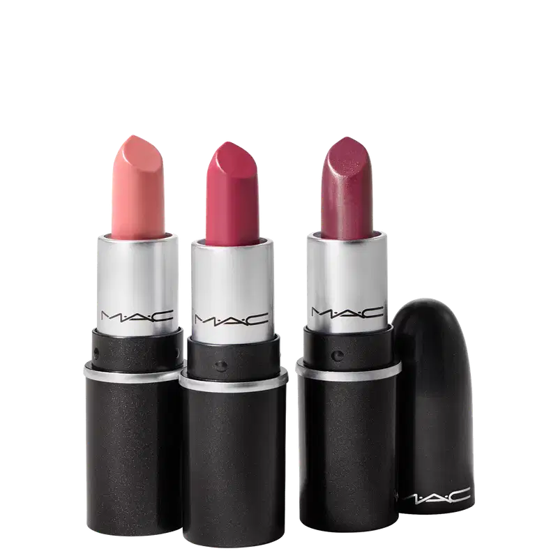 Kit M·A·C Frosted Firework Fireworked Like a Charm Lipstick Pink (4 Produtos)
