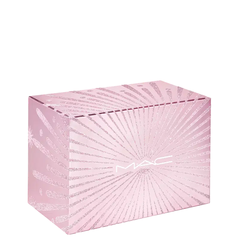 Kit M·A·C Frosted Firework Fireworked Like a Charm Lipstick Pink (4 Produtos)