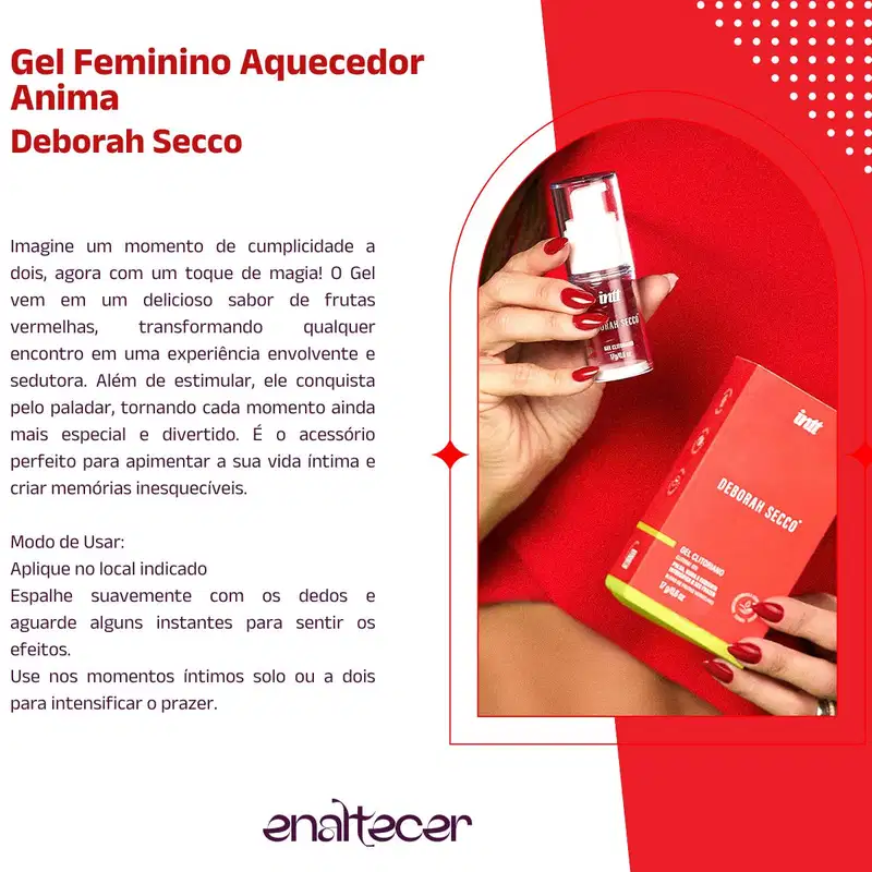 Kit Deborah Secco Bullet Vibrador intimo, Gel Beijável Deborah Secco Picante, Gel intimo Deborah Secco