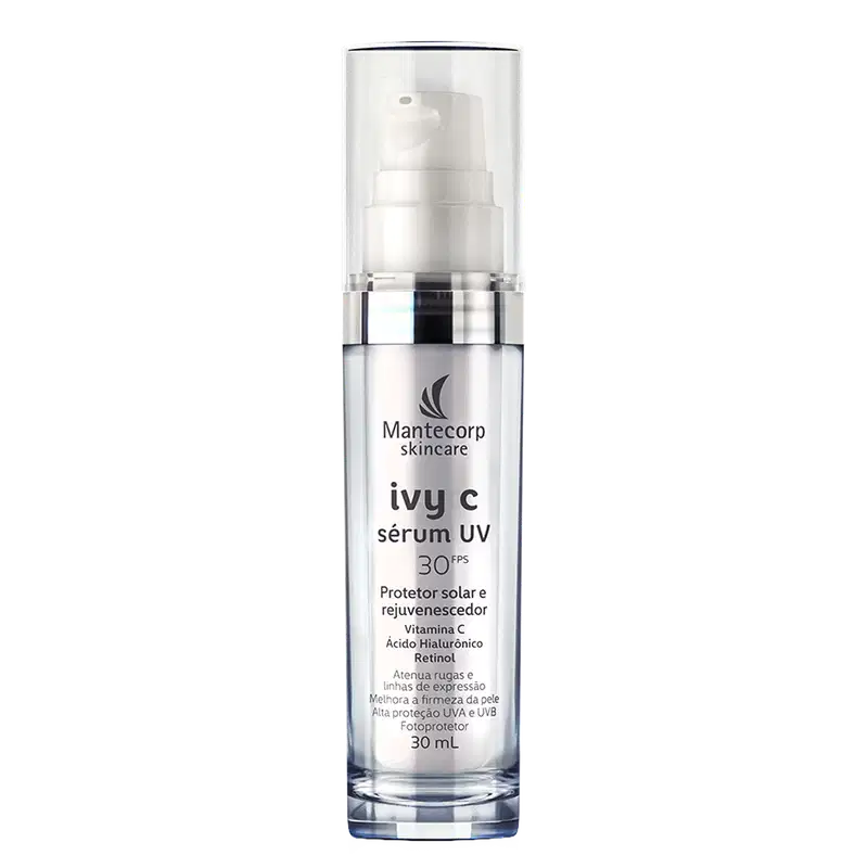 Sérum Protetor Solar Rejuvenecedor Facial Mantecorp Ivy C UV 30FPS com 30ml