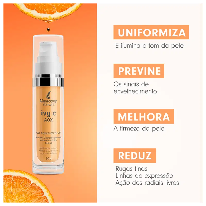 Mantecorp Ivy C AOX - Gel Redutor de Linhas Facial 30g