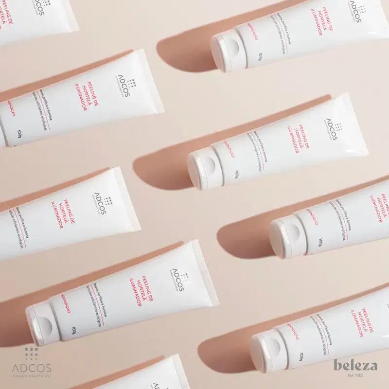 Adcos Clean Solution Peeling de Hortelã Iluminador - Esfoliante Facial 100g