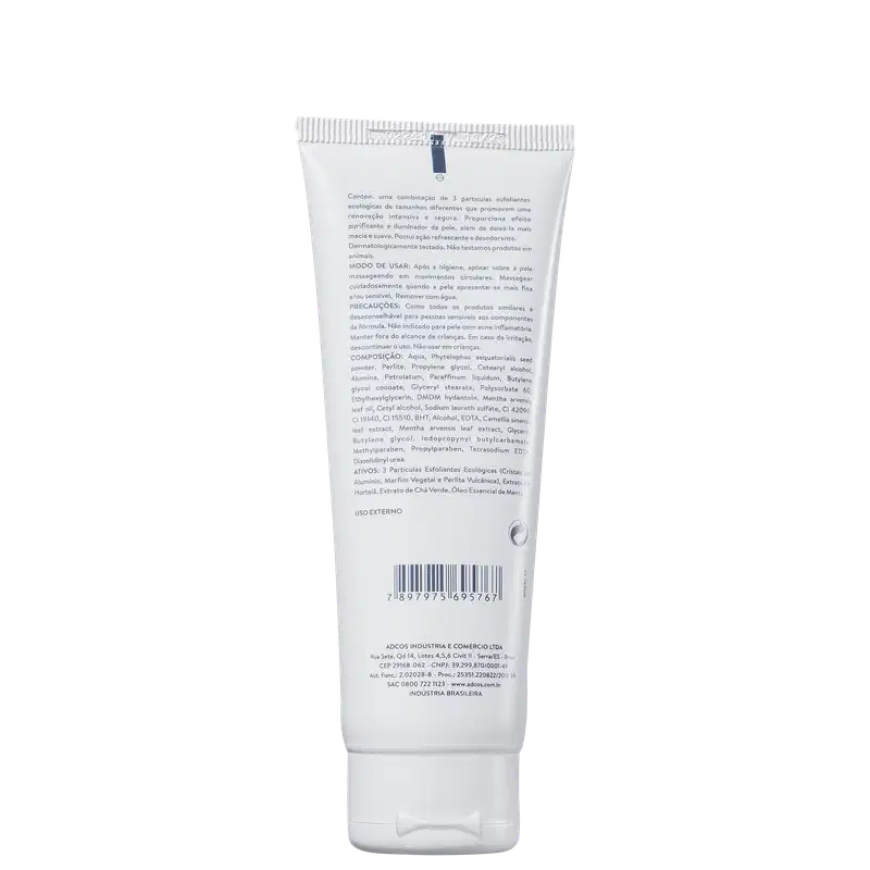 Adcos Clean Solution Peeling de Hortelã Iluminador - Esfoliante Facial 100g