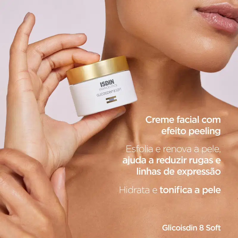ISDIN ISDINCEUTICS Glicoisdin 8 Soft Efeito Peeling - Creme Facial 50g