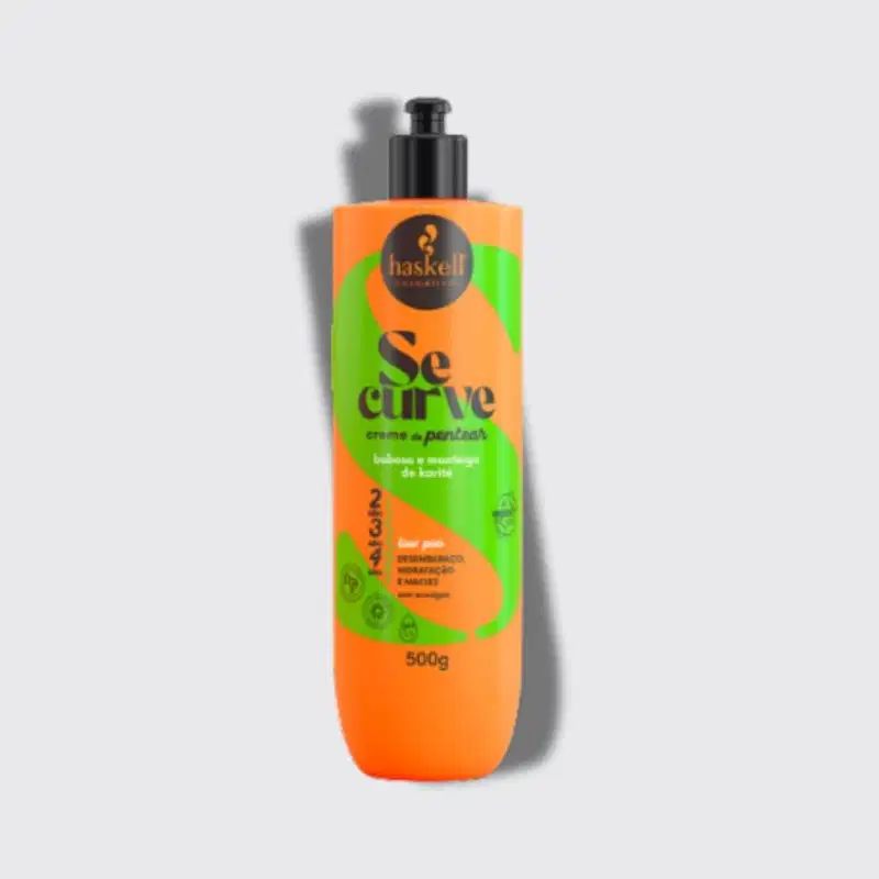 Creme Pentear Haskell Se Curva Cabelos Cacheados 500 g