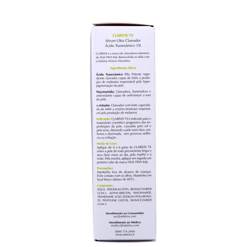 Ada Tina Clarivis TX - Sérum Clareador de Manchas 30ml