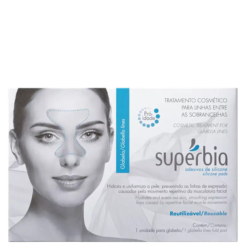Supérbia Adesivos de Silicone Sobrancelhas - Tratamento Redutor de Linhas (1 Unidade)