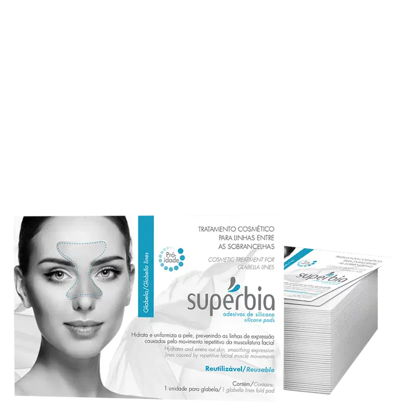 Supérbia Adesivos de Silicone Sobrancelhas - Tratamento Redutor de Linhas (1 Unidade)