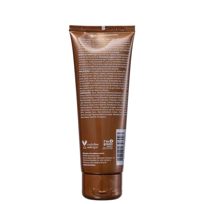 Loção Bronzeadora Anasol Bronze FPS8 120g.