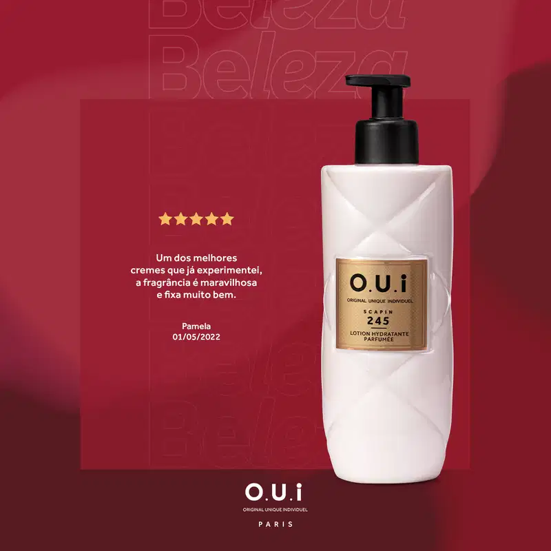O.U.i Loção Hidratante Desodorante Corporal Scapin 245 400ml