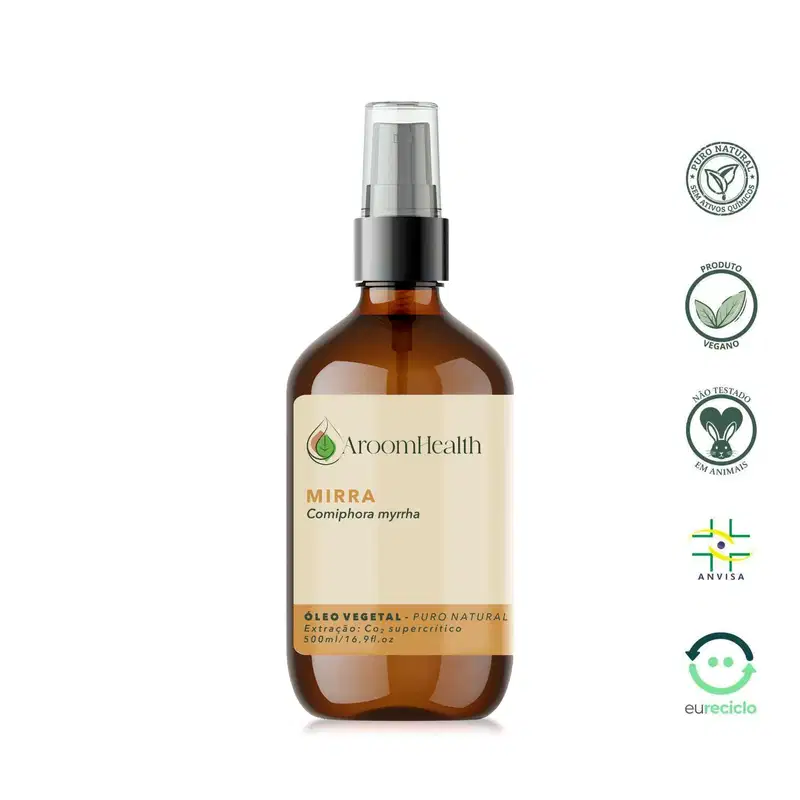 Óleo Vegetal Puro Natural de Mirra 500ml