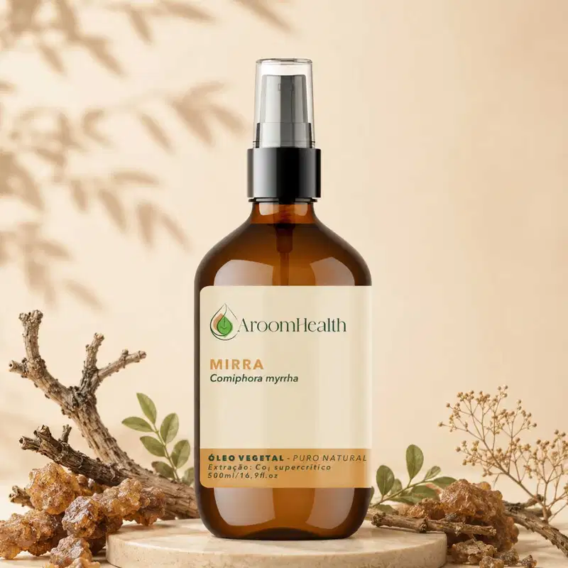 Óleo Vegetal Puro Natural de Mirra 500ml