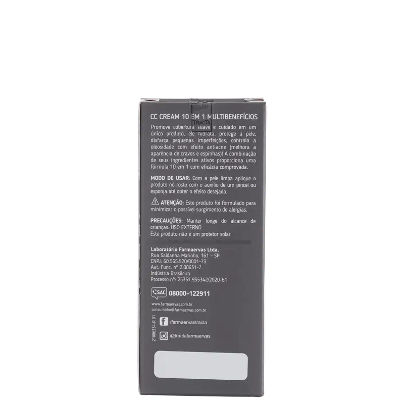 Tracta 10 em 1 Multibenefícios FPS50 04 - CC Cream 30ml