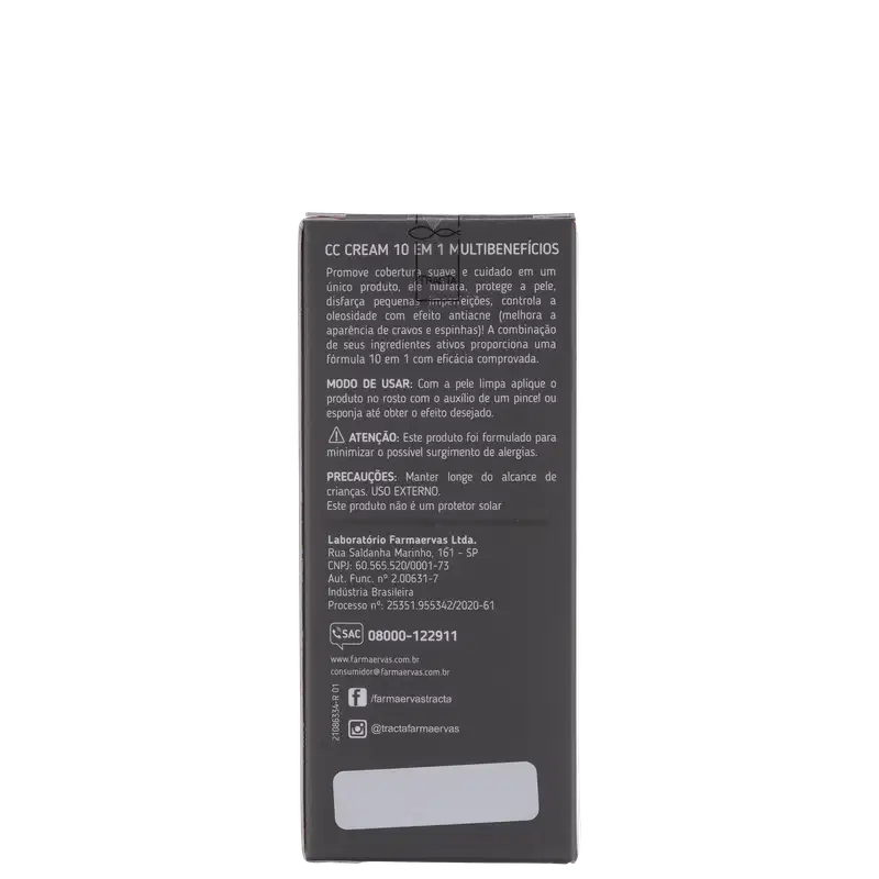 Tracta 10 em 1 Multibenefícios FPS50 06 - CC Cream 30ml