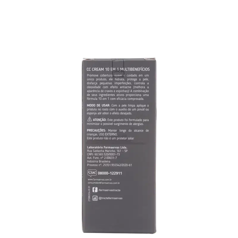 Tracta 10 em 1 Multibenefícios FPS50 08 - CC Cream 30ml