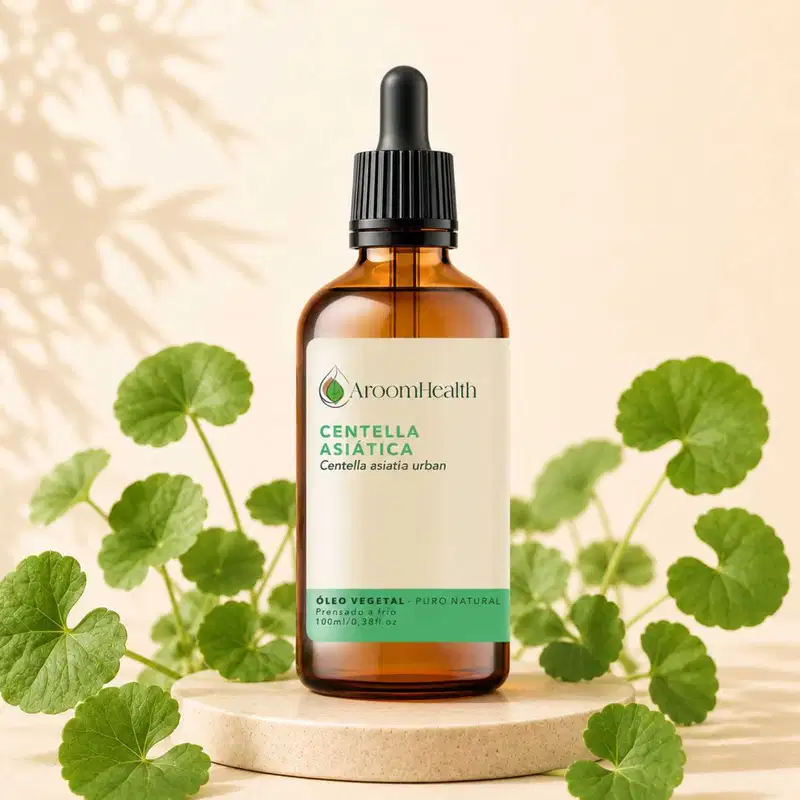 Óleo Vegetal Puro Natural Prensado a Frio de Centella Asiática 100ml