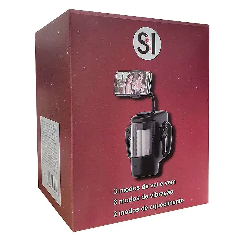 Masturbador Masculino Lanterna com Suporte para Celular e Modo Extra Turbo Game Sex