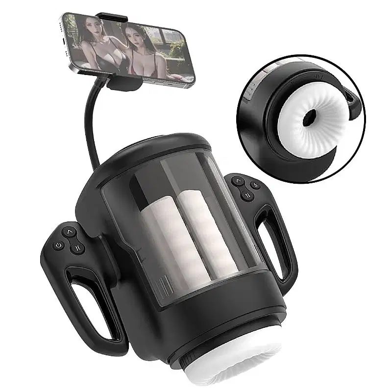 Masturbador Masculino Lanterna com Suporte para Celular e Modo Extra Turbo Game Sex