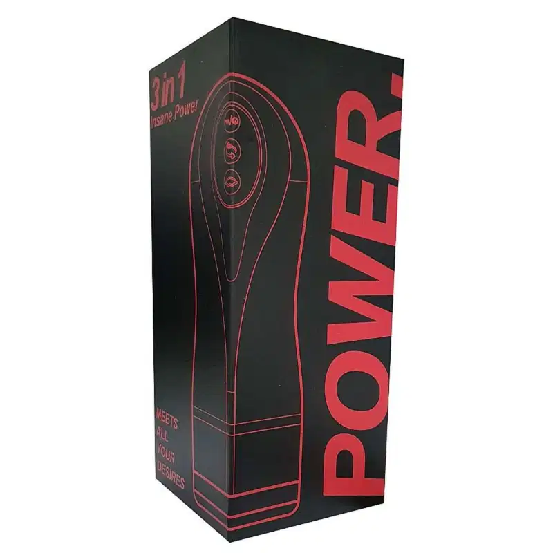 Masturbador Masculino Sucção Vibração e Ondulação 21,8cm x 8,5cm 5 Intensidades Silicone Recarregável Discreto Portátil
