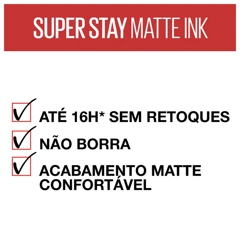 Maybelline Superstay Matte Ink Hustler - Batom Líquido Longa Duração 5ml