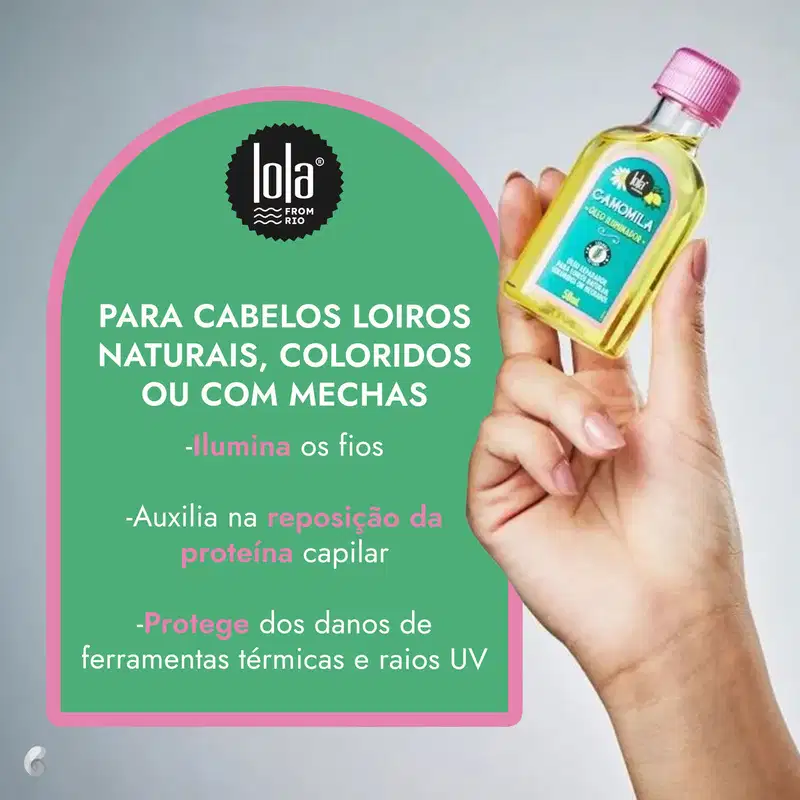Lola Cosmetics Camomila - Óleo Capilar 50ml