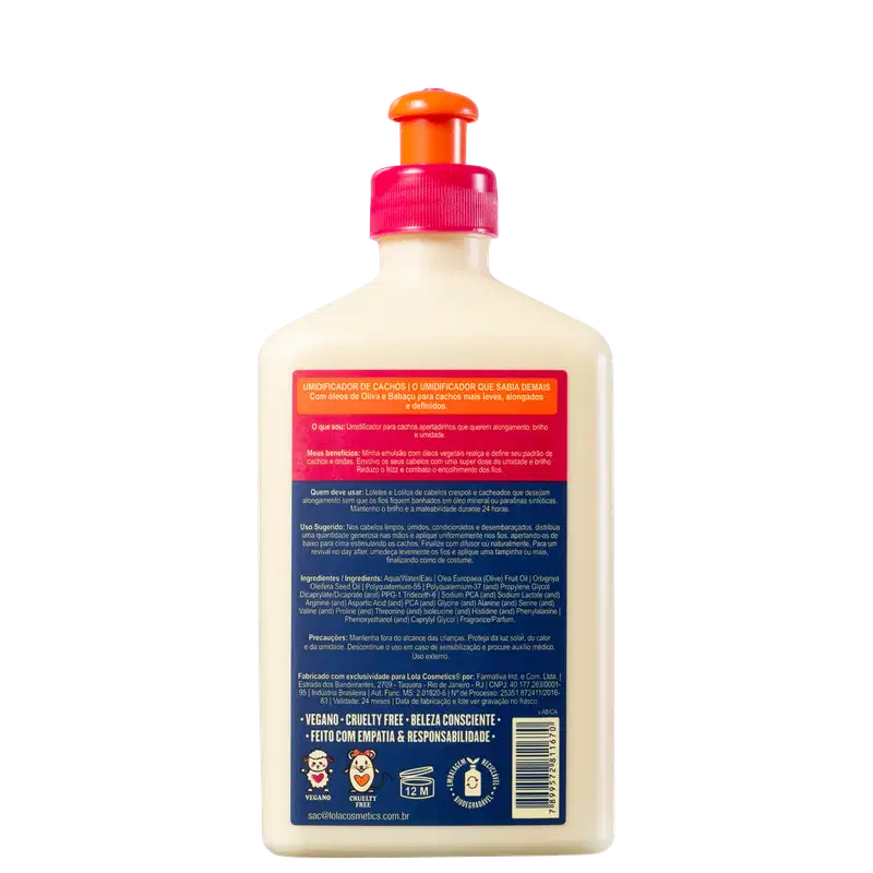 Lola Cosmetics O Umidificador Que Sabia Demais - Umidificador de Cachos 250g