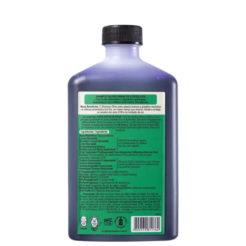 Lola Cosmetics Brancos & Grisalhos Silver - Shampoo Desamarelador 250ml