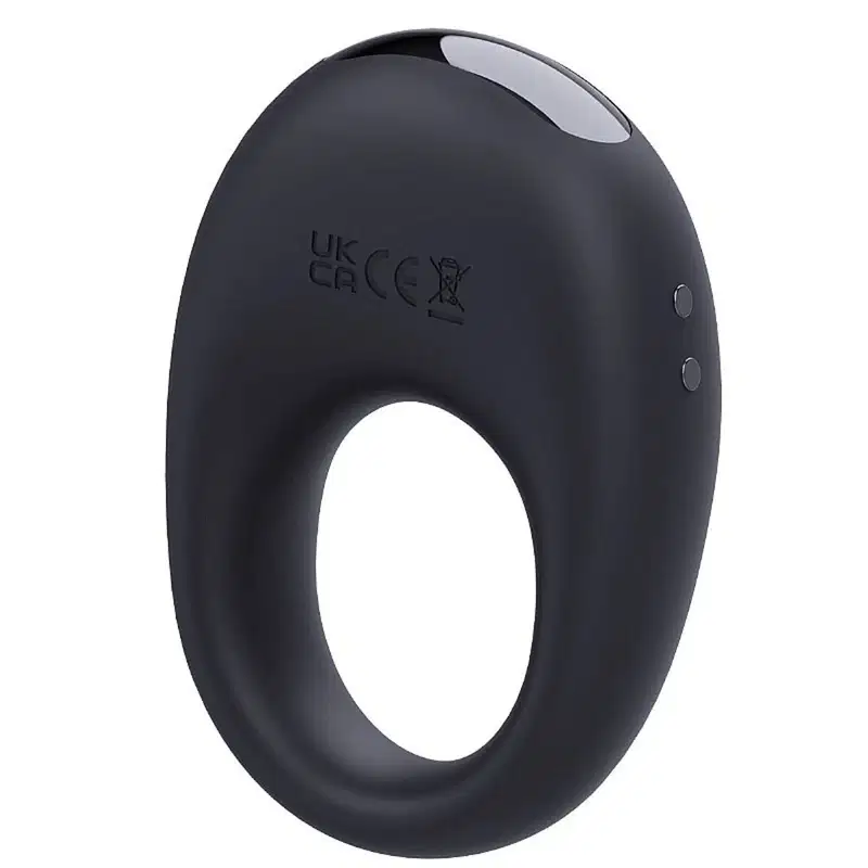 Anel Peniano Ring Z 7 Vibrações Silicone Flexível 8cm x 5,4cm Recarregável Prolonga Ereção