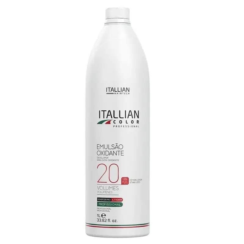Itallian Color 3 Emulsão Oxidante 20 Volumes 1L – Profissional (3 Emulsão)