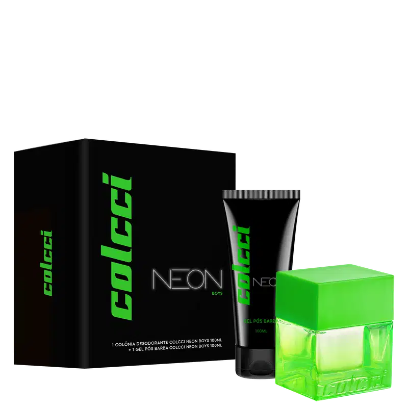 Conjunto Colcci Neon Boys Masculino - Deo Colônia 100ml + Gel Pós-Barba 100ml