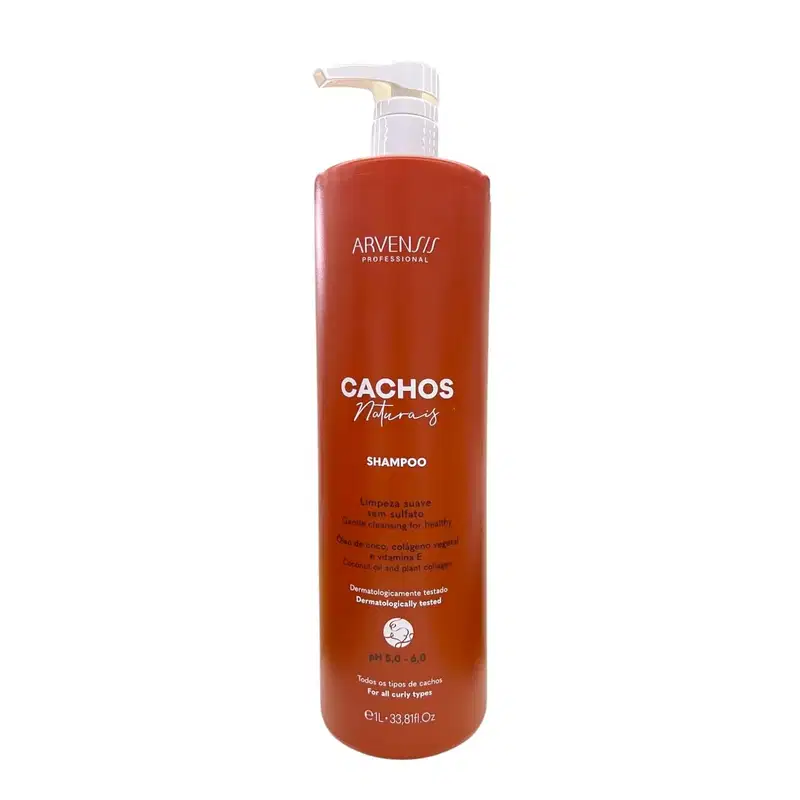 Kit Arvensis Professional Cachos Naturais - Shampoo 1L + Condicionador 1L + Co-Wash 300ml + Day After 250ml