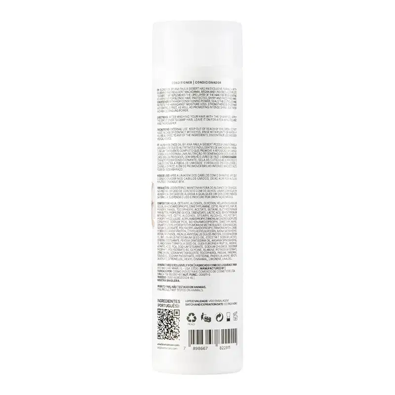 Kit Braé Blonde Oil By Ana Paula Siebert - Shampoo 250ml + Condicionador 250ml + Máscara 200g + Óleo 60ml
