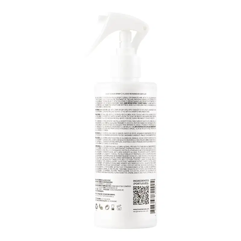 Kit Braé Intense Repair By Ana Paula Siebert - Shampoo 250ml + Condicionador 250ml + Hair Repair 260ml + Máscara 200g
