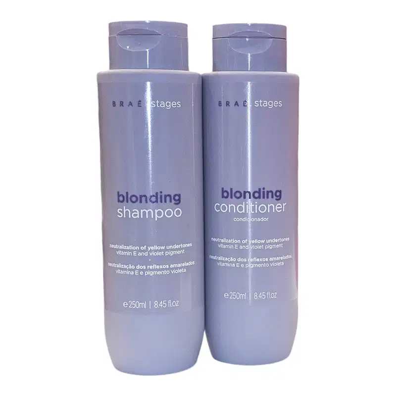 Kit Braé Stages Blonding Duo Home Care, 2 produtos.